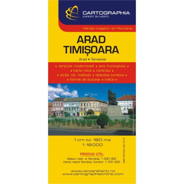 Buy map ARAD, TIMISOARA city map