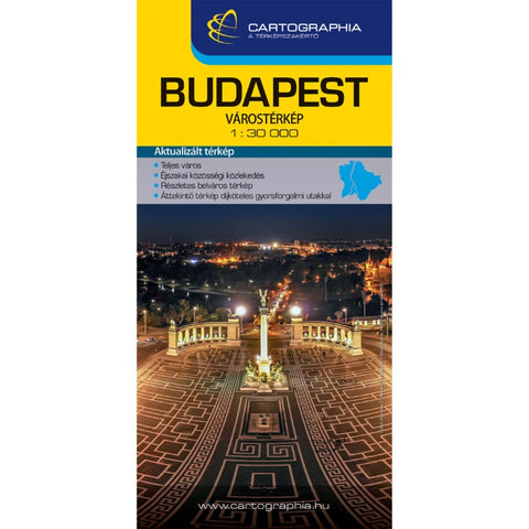 Buy map BUDAPEST Extra map (hard cover + index booklet)