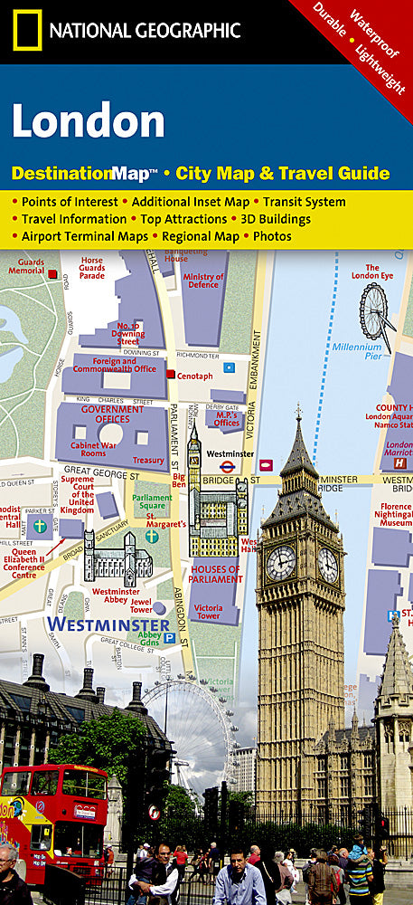 Buy map: London, United Kingdom DestinationMap by National Geographic ...