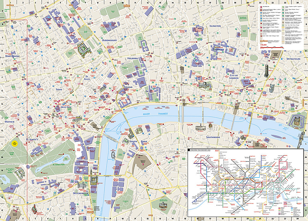 Buy map: London, United Kingdom DestinationMap by National Geographic ...