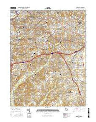 Anacostia District of Columbia Current topographic map, 1:24000 scale, 7.5 X 7.5 Minute, Year 2016