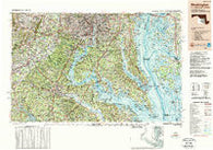Washington District of Columbia Historical topographic map, 1:250000 scale, 1 X 2 Degree, Year 1989