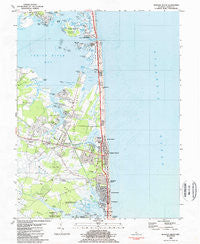 Bethany Beach Delaware Historical topographic map, 1:24000 scale, 7.5 X 7.5 Minute, Year 1984