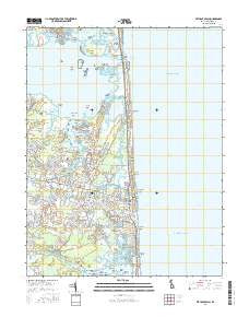Bethany Beach Delaware Current topographic map, 1:24000 scale, 7.5 X 7.5 Minute, Year 2016