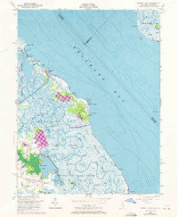 Bombay Hook Delaware Historical topographic map, 1:24000 scale, 7.5 X 7.5 Minute, Year 1956