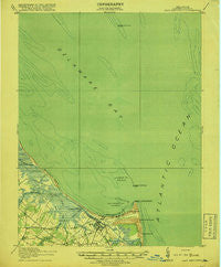 Cape Henlopen Delaware Historical topographic map, 1:62500 scale, 15 X 15 Minute, Year 1918