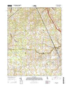 Clayton Delaware Historical topographic map, 1:24000 scale, 7.5 X 7.5 Minute, Year 2014