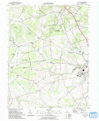 Clayton Delaware Historical topographic map, 1:24000 scale, 7.5 X 7.5 Minute, Year 1993