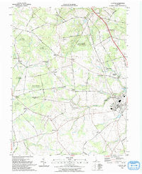 Clayton Delaware Historical topographic map, 1:24000 scale, 7.5 X 7.5 Minute, Year 1993