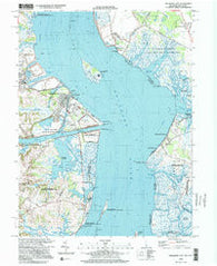 Delaware City Delaware Historical topographic map, 1:24000 scale, 7.5 X 7.5 Minute, Year 1999