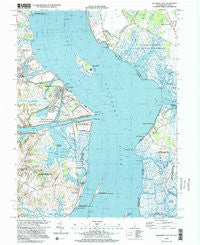 Delaware City Delaware Historical topographic map, 1:24000 scale, 7.5 X 7.5 Minute, Year 1999