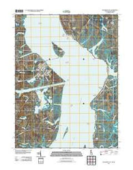 Delaware City Delaware Historical topographic map, 1:24000 scale, 7.5 X 7.5 Minute, Year 2011