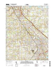 Dover Delaware Historical topographic map, 1:24000 scale, 7.5 X 7.5 Minute, Year 2014