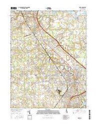 Dover Delaware Current topographic map, 1:24000 scale, 7.5 X 7.5 Minute, Year 2016