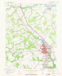 Dover Delaware Historical topographic map, 1:24000 scale, 7.5 X 7.5 Minute, Year 1956