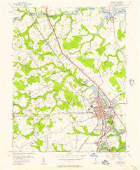 Dover Delaware Historical topographic map, 1:24000 scale, 7.5 X 7.5 Minute, Year 1956