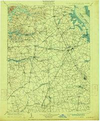 Dover Delaware Historical topographic map, 1:125000 scale, 30 X 30 Minute, Year 1906