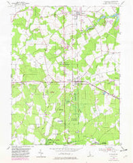 Ellendale Delaware Historical topographic map, 1:24000 scale, 7.5 X 7.5 Minute, Year 1954