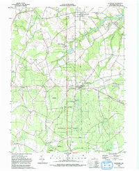 Ellendale Delaware Historical topographic map, 1:24000 scale, 7.5 X 7.5 Minute, Year 1992