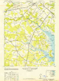 Fairmount Delaware Historical topographic map, 1:24000 scale, 7.5 X 7.5 Minute, Year 1943