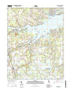Frankford Delaware Current topographic map, 1:24000 scale, 7.5 X 7.5 Minute, Year 2016