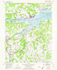 Frankford Delaware Historical topographic map, 1:24000 scale, 7.5 X 7.5 Minute, Year 1955