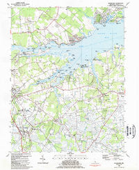 Frankford Delaware Historical topographic map, 1:24000 scale, 7.5 X 7.5 Minute, Year 1984