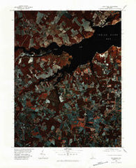 Frankford Delaware Historical topographic map, 1:25000 scale, 7.5 X 7.5 Minute, Year 1980