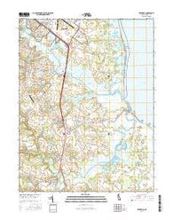 Frederica Delaware Current topographic map, 1:24000 scale, 7.5 X 7.5 Minute, Year 2016