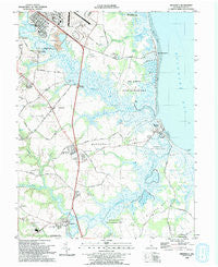 Frederica Delaware Historical topographic map, 1:24000 scale, 7.5 X 7.5 Minute, Year 1993