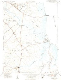Frederica Delaware Historical topographic map, 1:24000 scale, 7.5 X 7.5 Minute, Year 1949