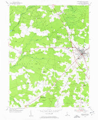 Georgetown Delaware Historical topographic map, 1:24000 scale, 7.5 X 7.5 Minute, Year 1954