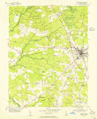 Georgetown Delaware Historical topographic map, 1:24000 scale, 7.5 X 7.5 Minute, Year 1954