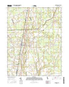 Greenwood Delaware Current topographic map, 1:24000 scale, 7.5 X 7.5 Minute, Year 2016
