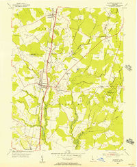 Greenwood Delaware Historical topographic map, 1:24000 scale, 7.5 X 7.5 Minute, Year 1955