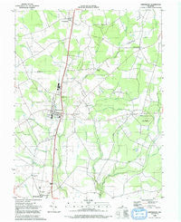 Greenwood Delaware Historical topographic map, 1:24000 scale, 7.5 X 7.5 Minute, Year 1992