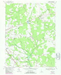 Harbeson Delaware Historical topographic map, 1:24000 scale, 7.5 X 7.5 Minute, Year 1955
