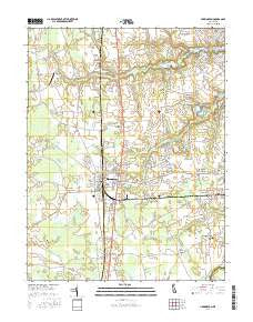 Harrington Delaware Current topographic map, 1:24000 scale, 7.5 X 7.5 Minute, Year 2016