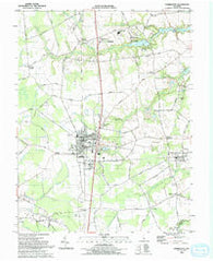 Harrington Delaware Historical topographic map, 1:24000 scale, 7.5 X 7.5 Minute, Year 1993