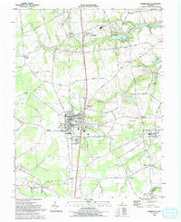 Harrington Delaware Historical topographic map, 1:24000 scale, 7.5 X 7.5 Minute, Year 1993
