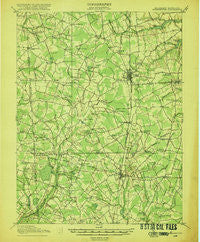 Harrington Delaware Historical topographic map, 1:62500 scale, 15 X 15 Minute, Year 1918