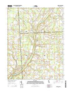 Hickman Delaware Historical topographic map, 1:24000 scale, 7.5 X 7.5 Minute, Year 2014