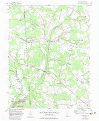 Hickman Delaware Historical topographic map, 1:24000 scale, 7.5 X 7.5 Minute, Year 1955