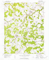 Kenton Delaware Historical topographic map, 1:24000 scale, 7.5 X 7.5 Minute, Year 1955