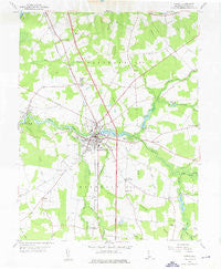 Laurel Delaware Historical topographic map, 1:24000 scale, 7.5 X 7.5 Minute, Year 1955