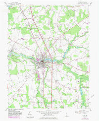 Laurel Delaware Historical topographic map, 1:24000 scale, 7.5 X 7.5 Minute, Year 1955