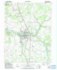 Laurel Delaware Historical topographic map, 1:24000 scale, 7.5 X 7.5 Minute, Year 1992