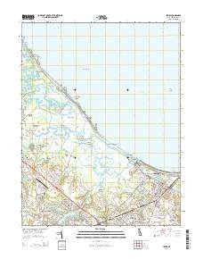 Lewes Delaware Historical topographic map, 1:24000 scale, 7.5 X 7.5 Minute, Year 2014