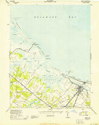 Lewes Delaware Historical topographic map, 1:24000 scale, 7.5 X 7.5 Minute, Year 1944