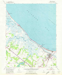 Lewes Delaware Historical topographic map, 1:24000 scale, 7.5 X 7.5 Minute, Year 1954